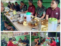 Kebersamaan Intel Kodim 0312/Padang dan Jurnalis Tim Radja-Mediaonline, Hangatkan Silaturahmi di Meja Makan