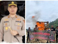 AKBP M. Faisal Perdana Pimpin Penertiban Tambang Emas Ilegal di Solok Selatan
