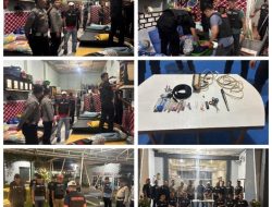 Lapas Kelas IIA Padang Gelar Razia Gabungan Bersama Aparat Penegak Hukum.