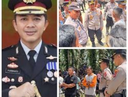 Kapolres Dharmasraya Pimpin Langsung Pengamanan Aksi Damai Warga Taratak Tinggi
