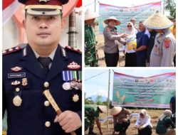 Kapolres Pariaman AKBP Andrenaldo Ademi Pimpin Penanaman Jagung Serentak Kuartal IV