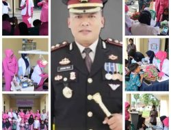 Kapolres Pasaman Barat AKBP Agung Tribawanto dan Ketua Bhayangkari Ny. Panca Agung Gelar Pemeriksaan Kesehatan Gratis di HKGB ke-73