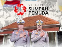 Kombes Pol Reza CAS dan AKBP Yudho Huntoro Kobarkan Semangat Persatuan di Hari Sumpah Pemuda ke-97