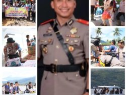 Kapolres Solok Kota Bagikan Bansos ke Muaro Pingai & Paninggahan via Danau Singkarak