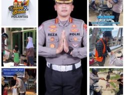 Kombes Pol. Reza Sidiq Pimpin Polantas Menyapa Warga Terdampak Banjir