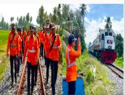 KAI Divre II Sumbar Perkuat Safety Culture Sambut Lebaran di Lintas Kuraitaji–Cimparuh