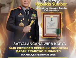 Irjen Pol Dr. Drs. Gatot Tri Suryanta Raih Satyalancana Wira Karya dari Presiden Prabowo Subianto, Kapolda Sumbar Tuai Apresiasi Nasional
