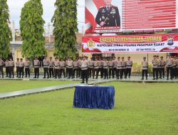 *Kapolres Pasaman Barat Pimpin Upacara Sertijab Kapolsek Kinali*