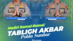 Polda Sumbar Gelar Tabligh Akbar Bersama Ustadz Abdul Somad di Masjid Raya Syekh Khatib Al-Minangkabawi