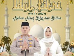 AKBP Agung Tribawanto dan Istri Ajak Warga Perkuat Silaturahmi di Momentum Lebaran