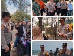 Kapolres Turun Langsung ke Pantai, Tegur Pengendara Hingga Sapa Warga: Polisi Hadir Bukan Sekadar Mengawasi, Tapi Melindungi